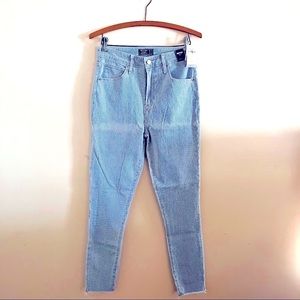Abercrombie & Fitch Simone High Rise Railroad Jeans